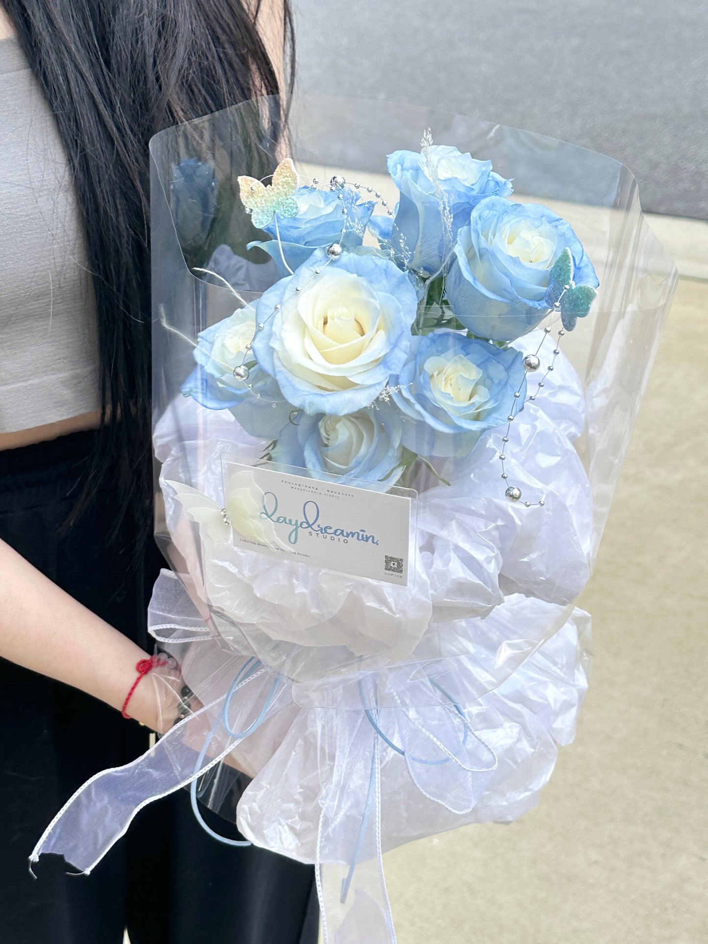 泡泡袖花束