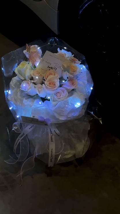 泡泡袖花束